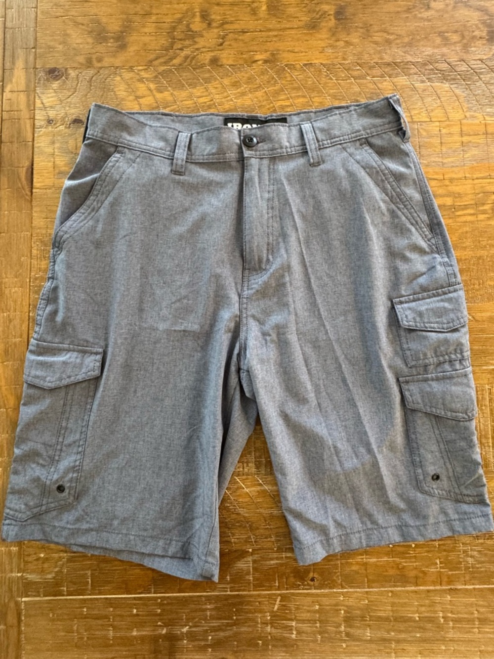 Men's Performance Gray Cargo Shorts